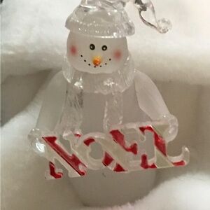 Festive Snowman Noel Ornament